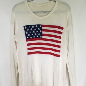 Brandy Melville American flag knitted sweater